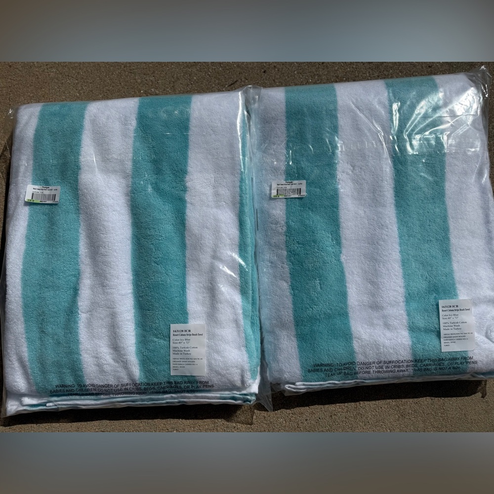 Frontgate Resort Beach Towels - Set of 2 - NWT - Picture 12 of 16